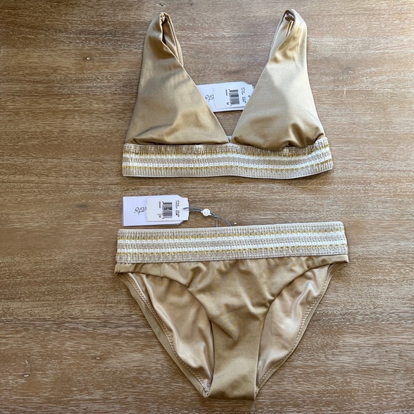 Peixoto Zoni Bikini Top & Bottom Golden Hour Size M - Picture 2 of 12